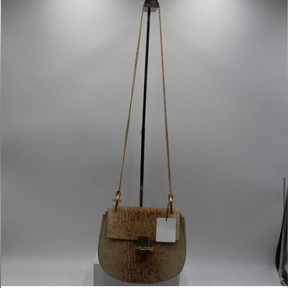 CHLOÉ Drew embossed crossbody bag - Picture 8 of 17